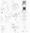 Cam Gear Crankcase CoverSump Crankshaft Cylinder Cylinder Head PistonRingsConnecting Rod Diagram and Parts List for 100802-0015-B1  Briggs and Stratton Engine
